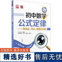 初中数学公式定律——知识点、考点、易错点突破 初中数学公式定律梳理整合集常考考点剖析资料书 付伟佳 编 电子工业出版社