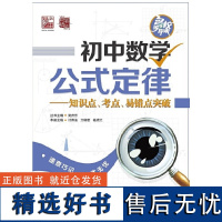 初中数学公式定律知识点考点易错点突破 付伟佳著 初中数学公式定律梳理整合集 初中数学常考考点剖析资料书