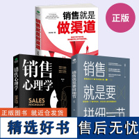 [全3册]销售心理学+销售就是要拼细节+销售就是做渠道 市场营销推销高手技巧消费者心理学销售技巧练口才市场营销学管理销售