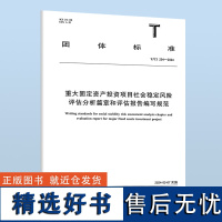 T/CI 294-2024 重大固定资产投资项目社会稳定风险评估分析篇章和评估报告编写规范 B