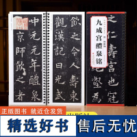 欧阳询 九成宫醴泉铭 传世碑帖临摹卡全文原色原帖简体旁注楷书字卡毛笔书法字帖成人学生临摹范本历代碑帖精粹安徽美术出版社