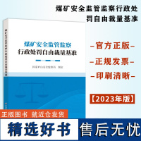 全新正版 煤矿安全监管监察行政处罚自由裁量基准 裁量权基准 安全生产行政书籍 应急管理出版社2023年9月新书