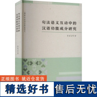 句法语义互动中的汉语功能成分研究 彭家法 著 语言文字文教 正版图书籍 安徽教育出版社