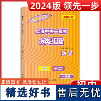 2024版领先一步上海中考一模卷分类汇编数学精准分类专项提高含参考答案2024年上海中考数学一模卷试题精选专练中西书局