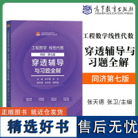 工程数学线性代数 同济第七版 穿透辅导与习题全解 张天德 张卫 理工类专业数学基础课