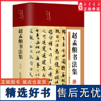 精装赵孟頫书法集行书楷书小楷字帖经典彩绘版赵孟頫临摹硬笔毛笔手写书法鉴赏国学书籍字体正版临摹范本 正版书籍