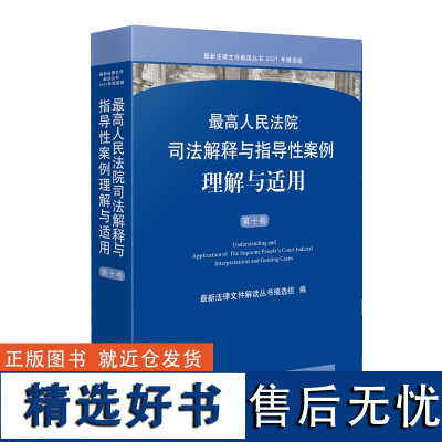 人民法院司法解释与指导性案例理解与适用(第十卷)