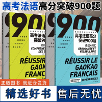 高考法语高分突破900题 语法+词汇+高考法语高分突破900 题完型+阅读 新高考法语练习 高考法语语法词汇完形填空阅读