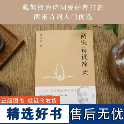 两宋诗词简史 戴建业 盘点272首两宋诗词 古代文学 宋词 宋诗 戴建业教授文集 果麦文化