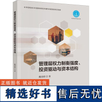 管理层权力制衡强度、投资驱动与资本结构 戴雨晴 著 管理学理论/MBA经管、励志 正版图书籍 中国财政经济出版社