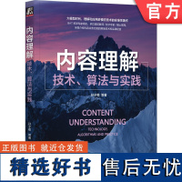 正版 内容理解 技术 算法与实践 孙子荀 图像理解 语音理解 场景文字检测与识别 视频理解 多模态学习 图片生成 语