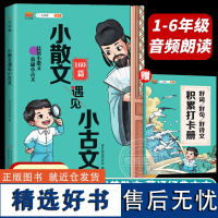 汉知简小散文遇见小古文人教版小学1-6年级通用版古诗文大全每日一读晨诵暮读好词好句古文100课优美句子作文素材积累大全