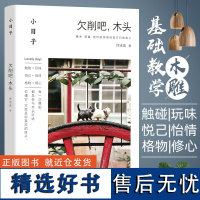 小日子 欠削吧木头 木雕入门教程书籍 木工雕刻初学者入门指南木雕技法大全木工雕刻全书小动物饰品DIY雕刻制作步骤详解