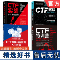 套装 CTF实战 从入门到提升+技术 解题与进阶+CTF网络安全竞赛入门教程+CTF特训营 技术详解 解题方法与竞赛