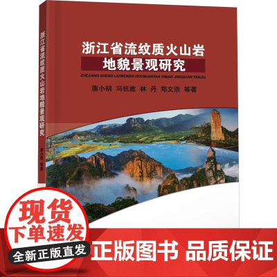 浙江省流纹质火山岩地貌景观研究 唐小明 等 著 地质学专业科技 正版图书籍 中国地质大学出版社