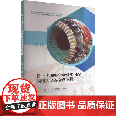 新一代300Mvar双水内冷调相机设备检修手册 马龙,代海涛,宋臻吉 编 电工技术/家电维修文教 正版图书籍 江苏大学出