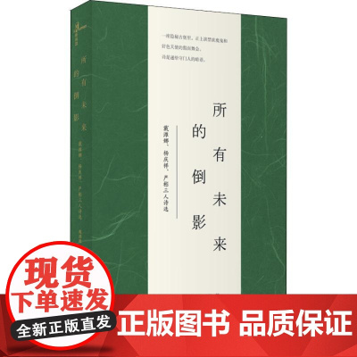 所有未来的倒影 戴潍娜、杨庆祥、严彬三人诗选 戴潍娜,杨庆祥,严彬 著 徐婷 罗敏月 编 中国现当代诗歌文学 正版图书籍