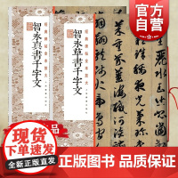 智永真书千字文/智永草书千字文 经典碑帖全本放大上海书画出版社 书法碑帖毛笔字高清临摹字帖