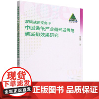 双碳战略视角下中国造纸产业循环发展与碳减排效果研究/碳中和林业行动文库 赵晓迪 1331 中国林业出版社