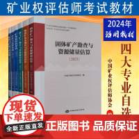 正版备考2024年 矿业权评估师职业资格考试教材 地质与矿业工程专业能力 经济与法律基础 水油气固体矿产资源勘查与储