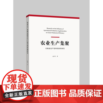 农业生产集聚对粮食生产效率的影响研究/赵丹丹/浙江大学出版社