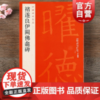 中国碑帖名品45·褚遂良伊阙佛龛碑 上海书画出版社编译文注释繁体旁注 褚体楷书毛笔字帖书法临摹帖练古帖碑帖拓本上海书画出