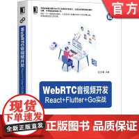 正版 WebRTC音视频开发 React Flutter Go实战 亢少军 应用场景 整体架构 通话原理 Web开发