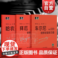 哈农钢琴练指法拜厄钢琴基础教程车尔尼599钢琴初级练习曲钢琴入门启蒙常用教程教材大符头韦丹文上海教育出版社