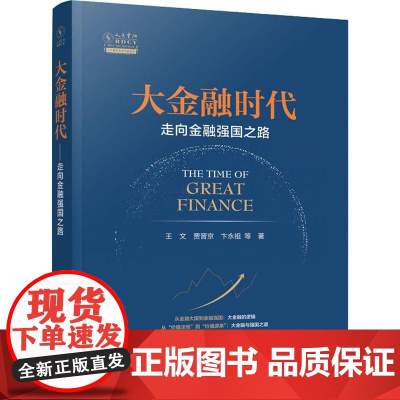 大金融时代 走向金融强国之路 王文 等 著 财政/货币/税收经管、励志 正版图书籍 人民出版社