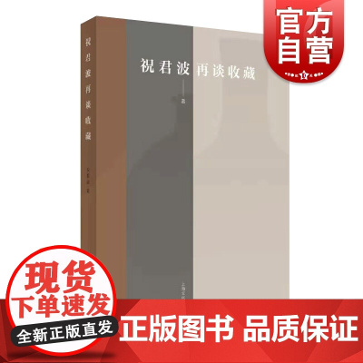 正版 祝君波再谈收藏 祝君波 收藏参考工具书 文玩 收藏鉴赏 上海文化出版社