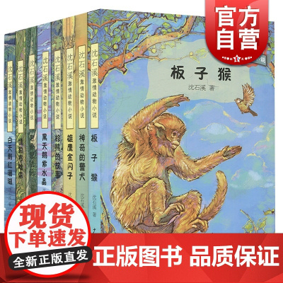 新版 沈石溪激情动物小说系列全套8册 黑天鹅紫水晶 雄鹰金闪子 神奇的警犬 板子猴 情豹布哈依 老象恩仇记 白天鹅红珊瑚