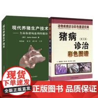 正版2册套装现代养猪生产技术——告诉你猪场盈利的秘诀+猪病诊治彩色图谱 养猪书籍 母猪养殖 养猪场书籍 猪病防治 生猪养