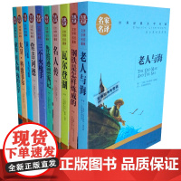 名家名译世界十大经典文学名著共10册WE-138正版Z1童年在人间我的大学鲁滨逊漂流记老人与海等青少年成人外国文学小