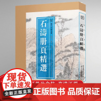 [8开单片盒装]石涛册页精选 精选石涛山水画册頁小品全110幅 石濤画集画谱高清临摹范本花卉人物画 国画大师作品集历代名