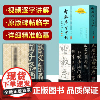 王羲之圣教序字字析 黄文新著 1523字逐字视频讲解碑帖笔法临析毛笔书法临摹软笔笔法解析书法教程 天津人美