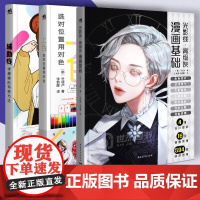 套装3册 上色选对位置用对色+辅助线学漫画的有效方法+光影线·高级灰 漫画基础 动漫绘画技法漫画入门教程中青雄狮