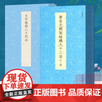 书谱丛刊系列:黄自元间架结构九十二法+大字结构八十四法(全套2册) 毛笔书法入门初学者自学技法教程书 书法入门一本通正版