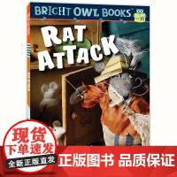 猫头鹰自然拼读:老鼠偷果酱(短元音a)Bright Owl Books: Rat Attack 美国原版基础元音提高口语