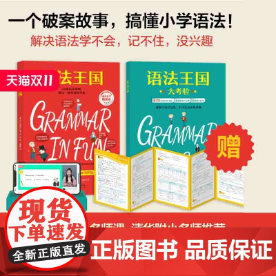 语法王国 语法知识融入趣味故事 少儿英语 附赠练习册和视频课 清华附小老师 语法规则 概念 语境 语感 典范英语 北京科