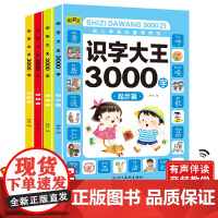 [有声伴读]识字大王3000字全套4册 幼儿认字启蒙早教书籍学前班识字卡片 儿童绘本幼小衔接教材幼儿园宝宝学汉字神器趣味