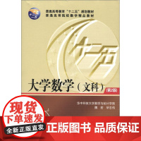 正版普通高等教育“十二五”规划教材·普通高等院校教学精品教材 大学数学 文科 第2版 魏宏 毕志伟 编 华中科技大学