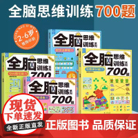 全脑开发700题4册 逻辑思维训练书2-3-4-5-6岁幼儿宝宝左右脑智力大开发书籍一二三四五六岁幼儿园儿童益智启蒙早教