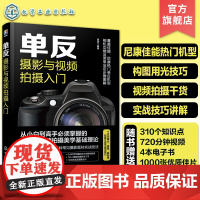 赠视频电子书 单反摄影与视频拍摄入门 单反相机构图用光技巧 单反拍照拍视频零基础入门教程 摄影视频拍摄干货实例解析 摄影