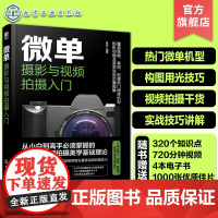 赠视频电子书 微单摄影与视频拍摄入门 微单相机构图用光技巧 微单拍照拍视频零基础入门教程 摄影视频拍摄干货实例解析 摄影