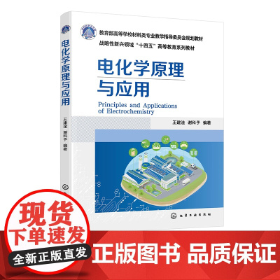 电化学原理与应用 王建淦 高等学校材料类专业本科生研究生基础课程规划教材 电化学基本科学原理 电化学应用技术 电化学合成