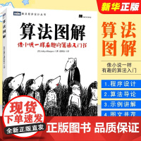 正版算法图解 像小说一样有趣的算法入门书 人民邮电 程序设计书算法导论入门教程趣学算法编程教材书程序代码计算机程序设计书