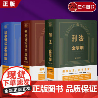 [全三册] 2024刑法全厚细第八版+刑事诉讼法全厚细第二版+民事诉讼法法全厚细 冯江 刑法民诉刑事诉讼法办案宝典工具书