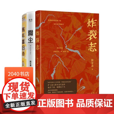 炸裂志+微尘+陈年喜的诗(套装3册) 陈年喜 矿工诗人 易中天 小嘉 冲天一喊 劳动人民文学 诗歌文学 2040书店