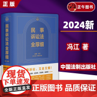 正版 2024新 民事诉讼法全厚细 冯江民事诉讼法司法解释汇编民诉法民事法律工具书民事司法解释民商法纪要证据规定 978