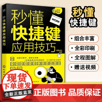 秒懂快捷键应用技巧 电脑快捷键手册excel大全计算机应用基础教程书知识入门笔记本办公操作技能 职场新手参考技巧提升训练